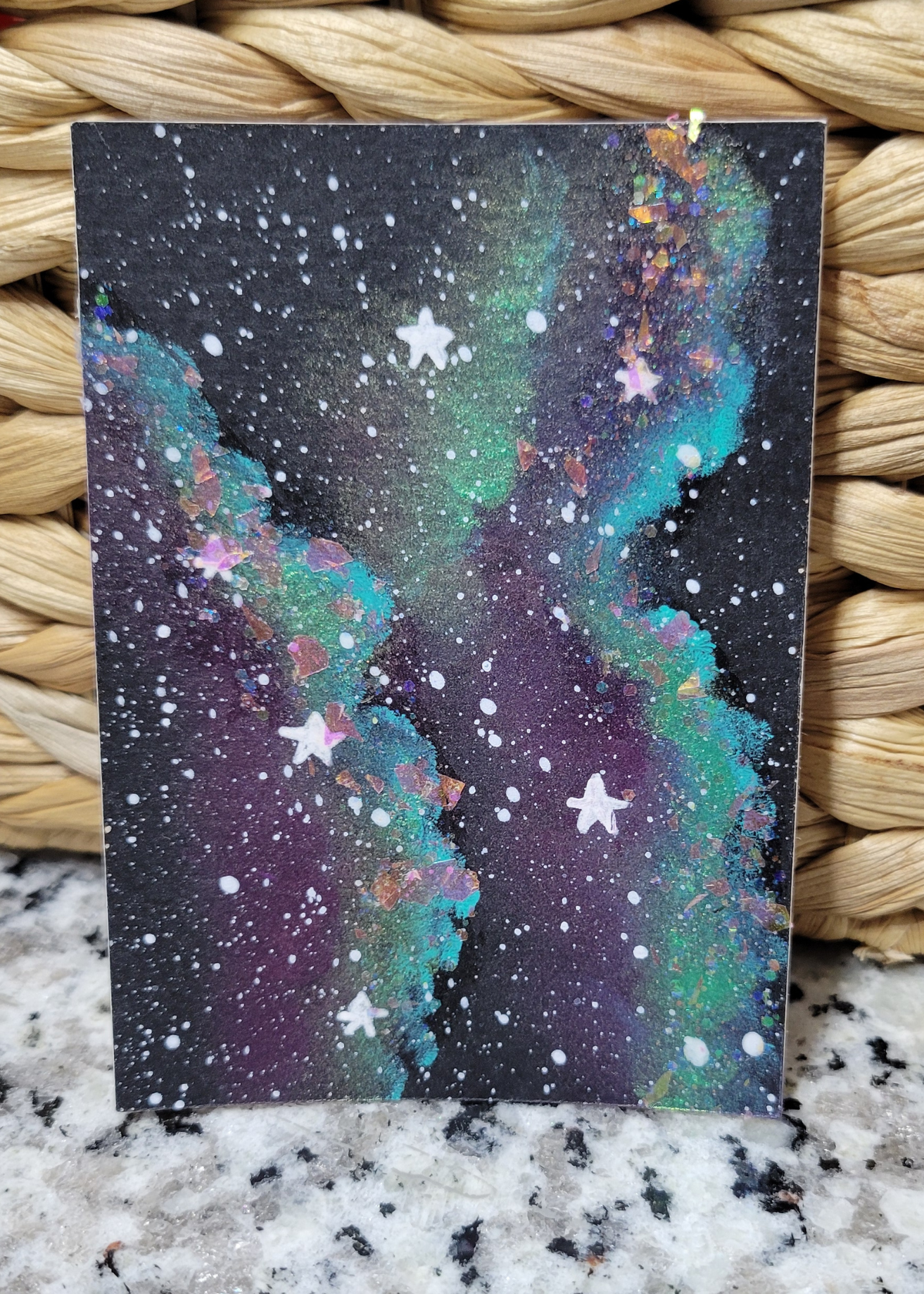 OOAK ACEO Space Painting
