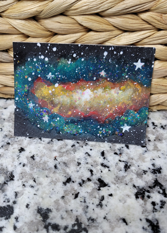 OOAK ACEO Space Painting