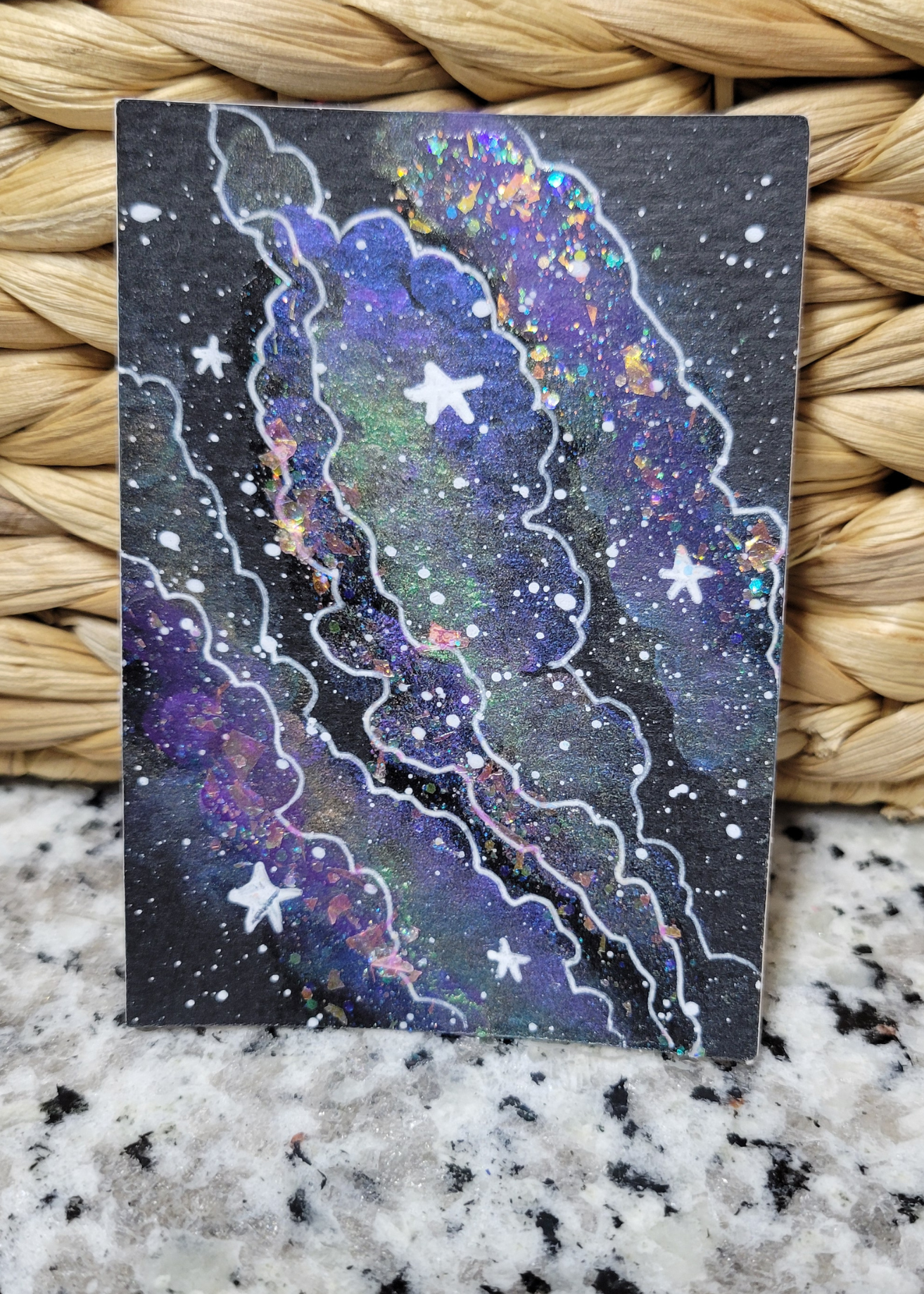 OOAK ACEO Space Painting