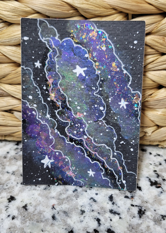 OOAK ACEO Space Painting