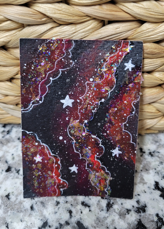 OOAK ACEO Space Painting