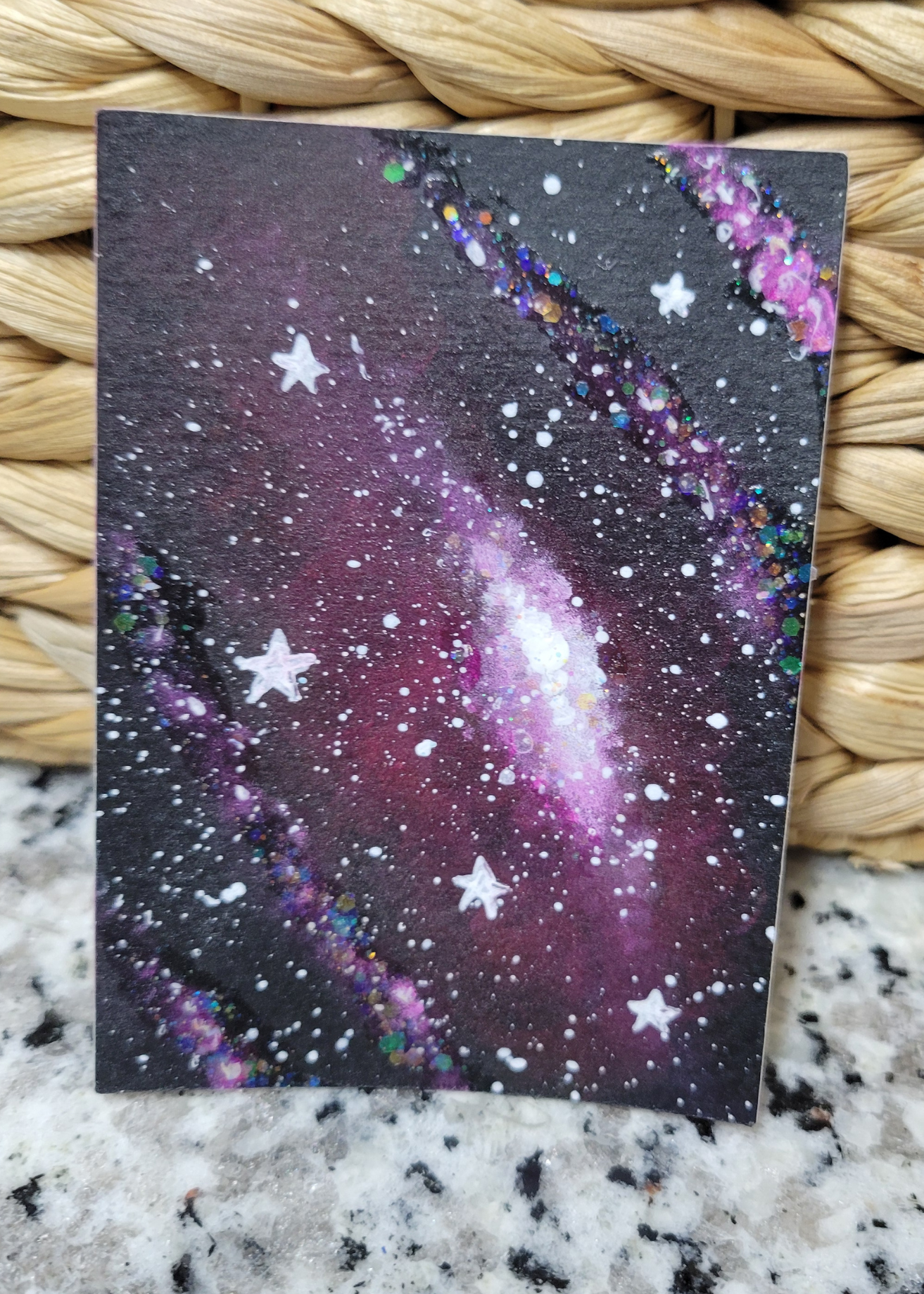 OOAK ACEO Space Painting