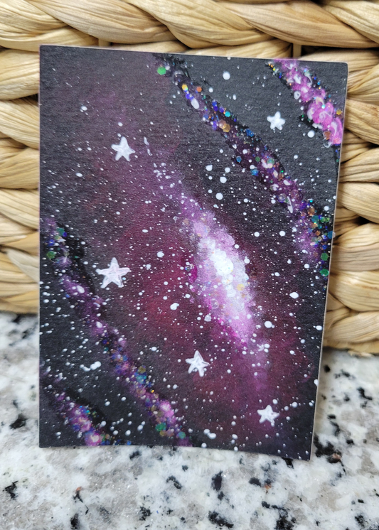 OOAK ACEO Space Painting