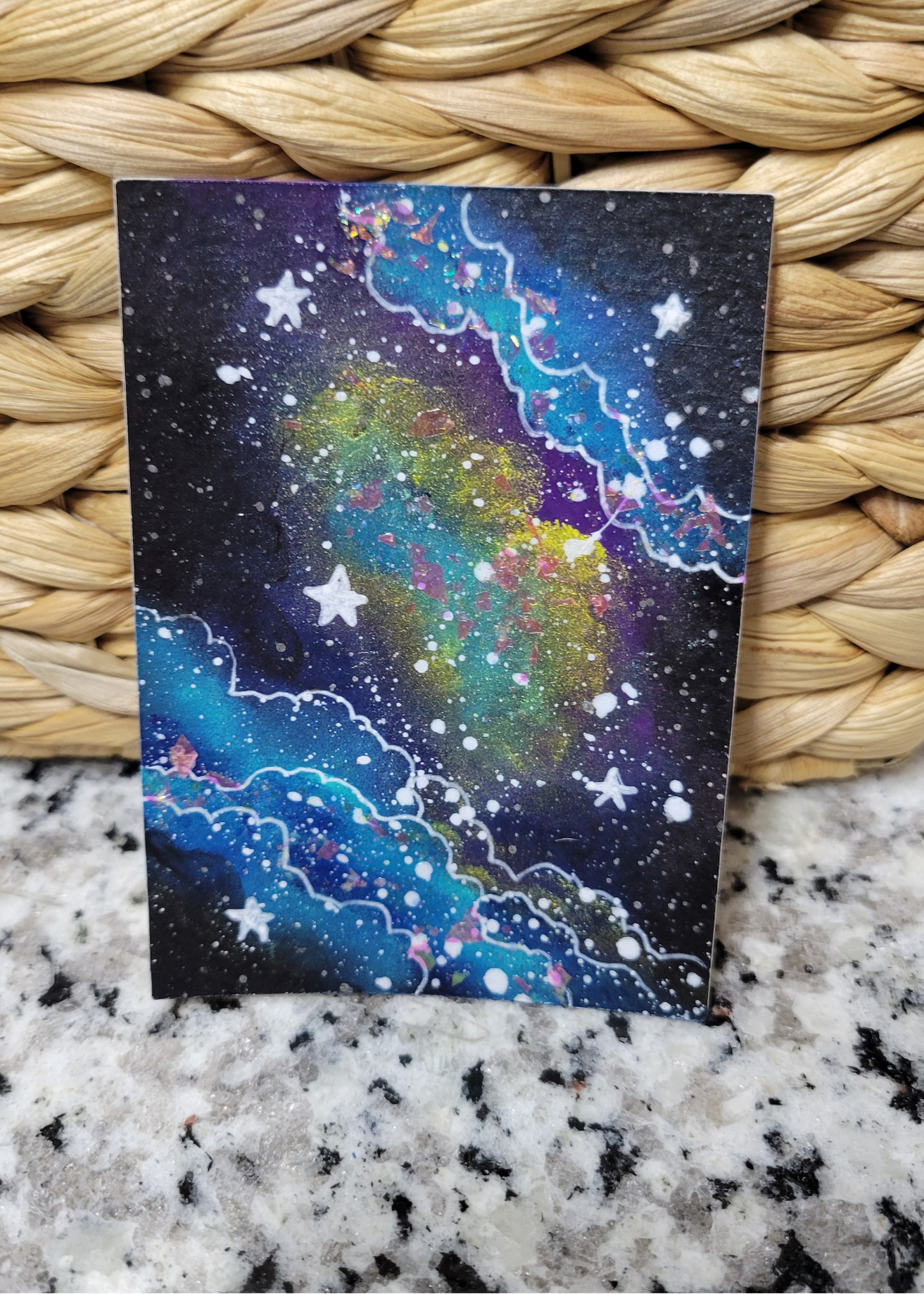 OOAK ACEO Space Painting