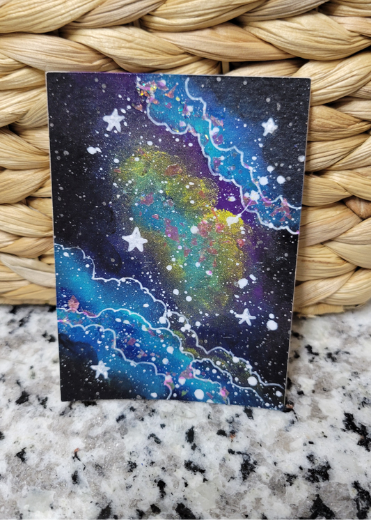 OOAK ACEO Space Painting