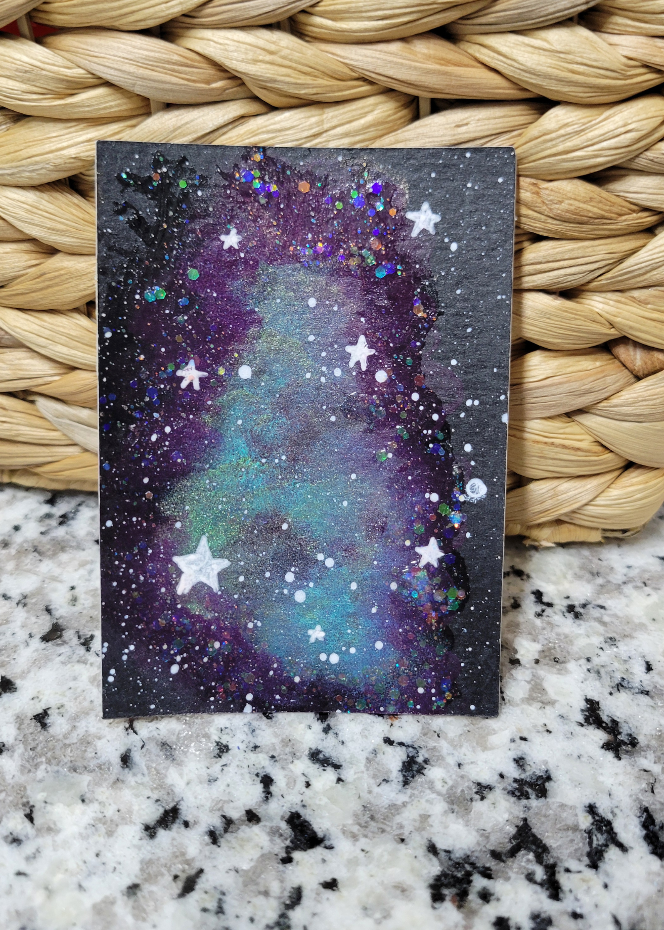 OOAK ACEO Space Painting