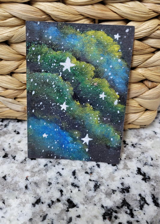 OOAK ACEO Space Painting